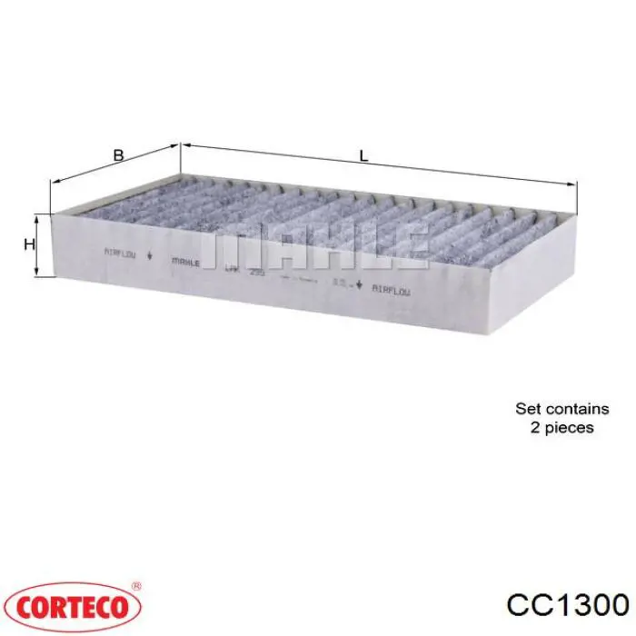 CC1300 Corteco Внутрисалонный фильтр