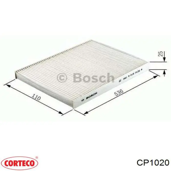 Фильтр салона CP1020 Corteco