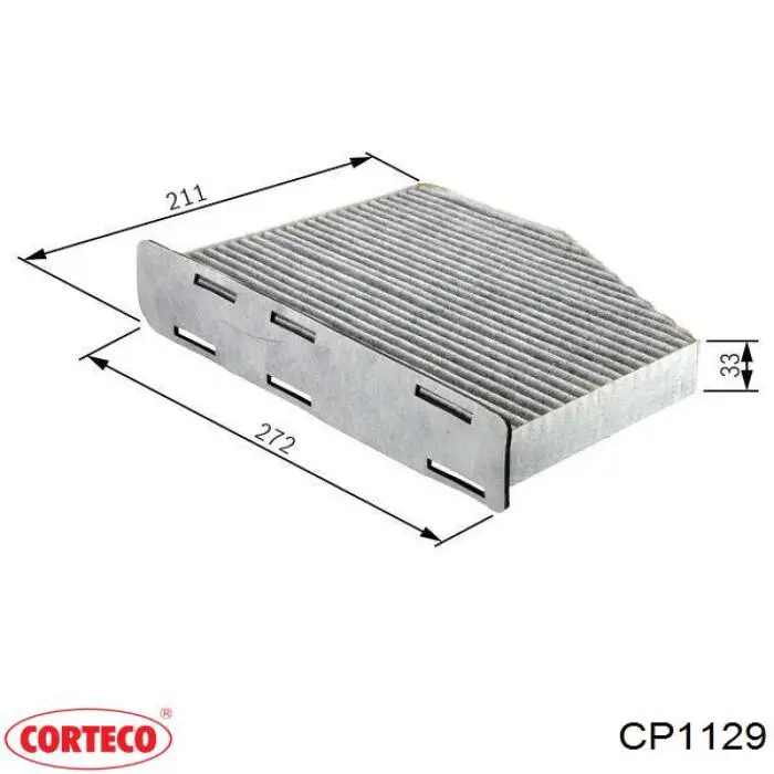 Купить CP1129 Corteco Фильтр салона угольный