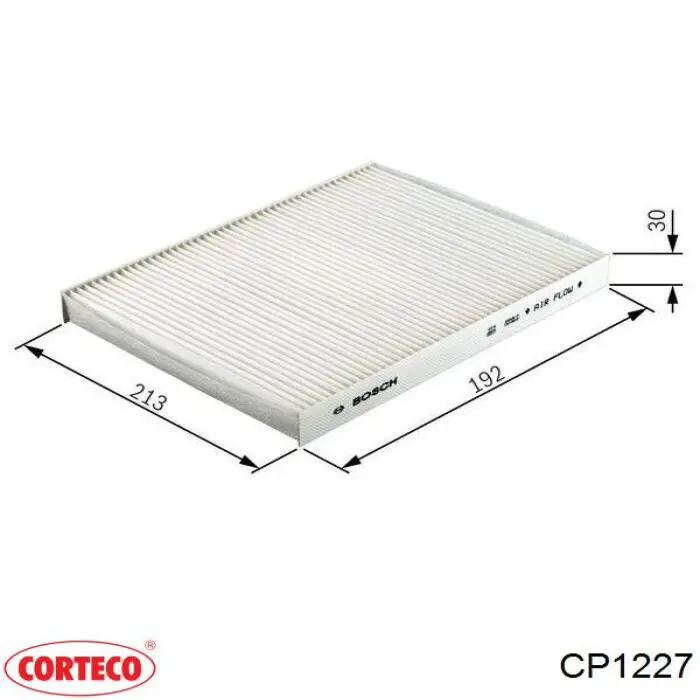 CP1227 Corteco Внутрисалонный фильтр