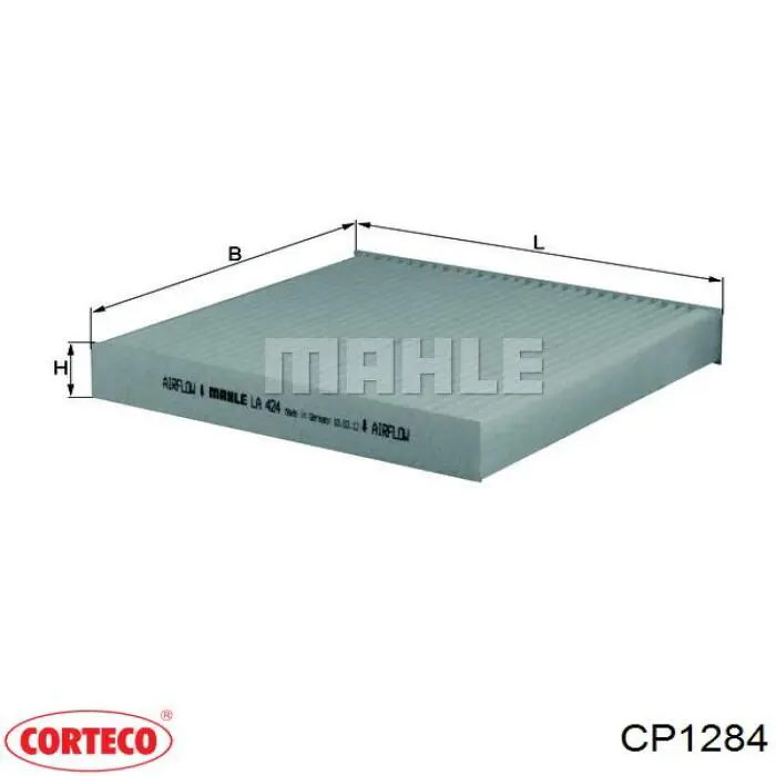 CP1284 Corteco Внутрисалонный фильтр