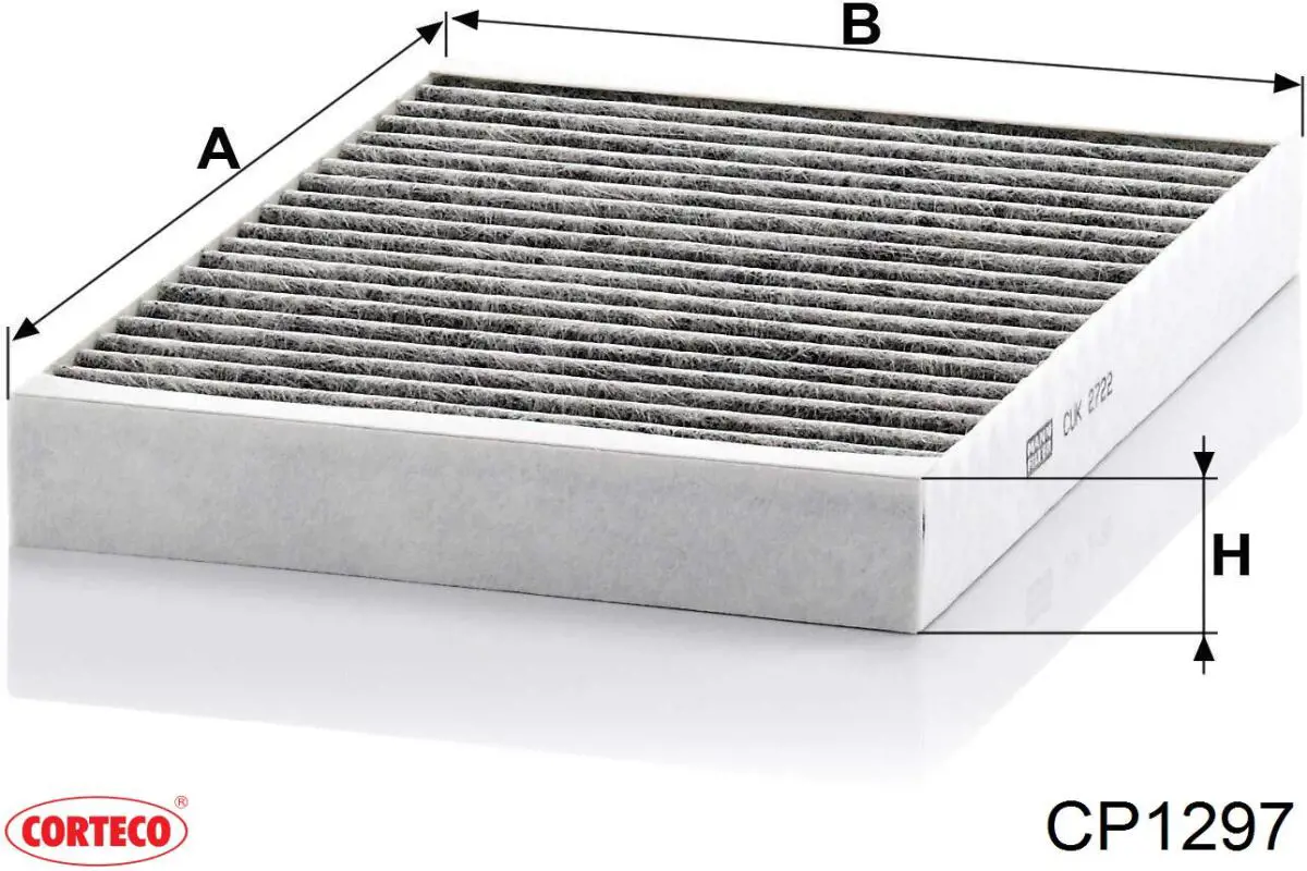 Фильтр воздушный отопителя Corteco CP1297 цена, от 11.32 USD
