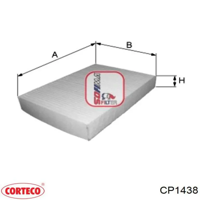 CP1438 Corteco Внутрисалонный фильтр