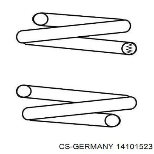 Пружина амортизатора передняя CS Germany 14101523 цена, от 27.52 USD