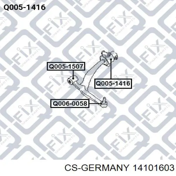 Купить 14101603 CS Germany Винтовая пружина подвеска