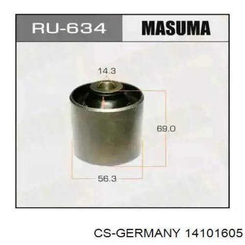 Пружина амортизатора передняя CS Germany 14101605 цена, от 29.62 USD