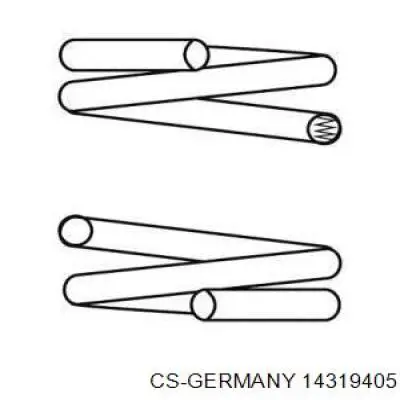 Передняя пружина 14319405 CS Germany