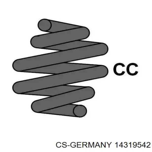 Пружина амортизатора передняя CS Germany 14319542 цена, от 29.52 USD