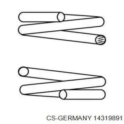 Задняя пружина 14319891 CS Germany