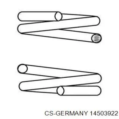 Передняя пружина 14503922 CS Germany