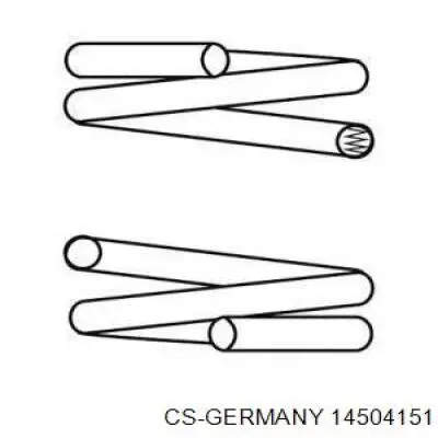 Задняя пружина 14504151 CS Germany