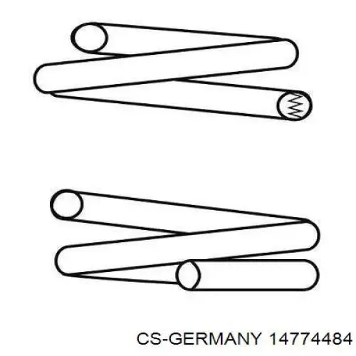 Передняя пружина 14774484 CS Germany