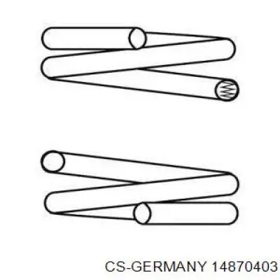 Передняя пружина 14870403 CS Germany