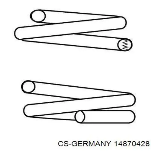 14870428 CS Germany пружина передняя