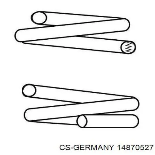 Пружина амортизатора передняя CS Germany 14870527 цена, от 37.89 USD