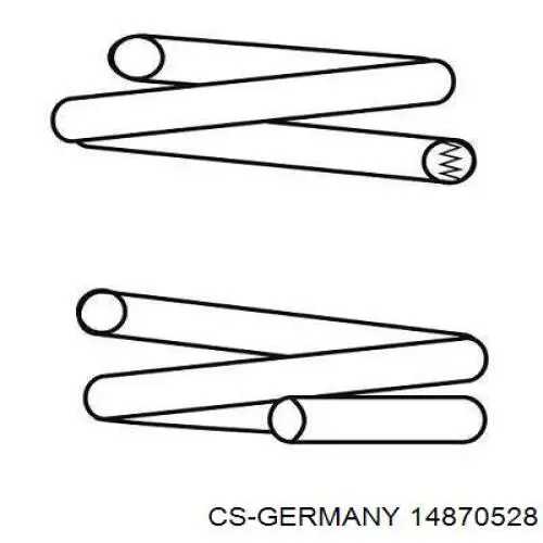 Передняя пружина 14870528 CS Germany