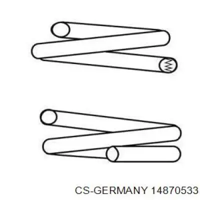 Задняя пружина 14870533 CS Germany