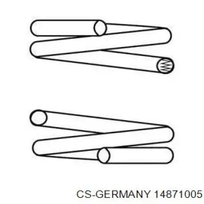 Передняя пружина 14871005 CS Germany