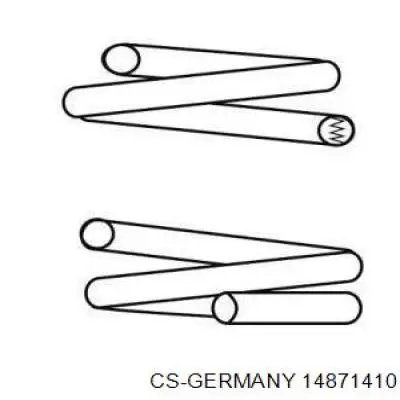 14871410 CS Germany Пружина подвески задняя