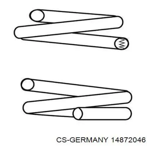 14872046 CS Germany Пружина передняя левая