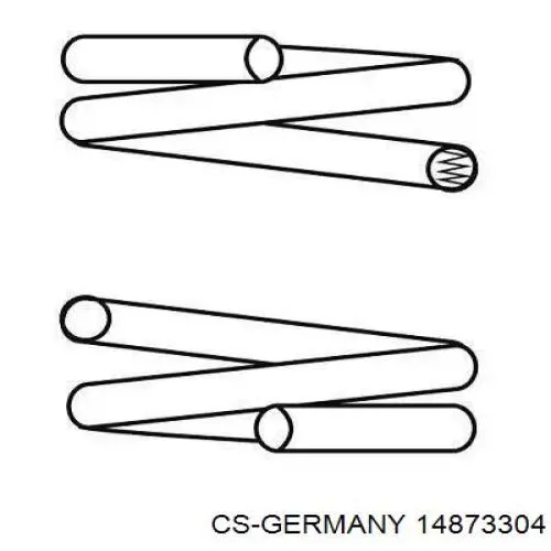 Передняя пружина 14873304 CS Germany