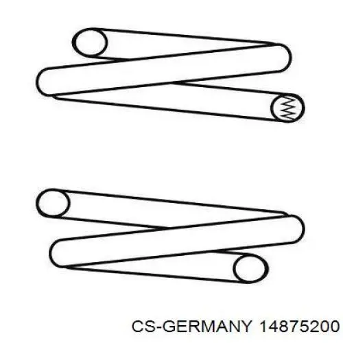 Передняя пружина 14875200 CS Germany