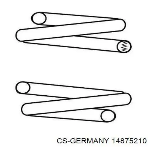 Задняя пружина 14875210 CS Germany