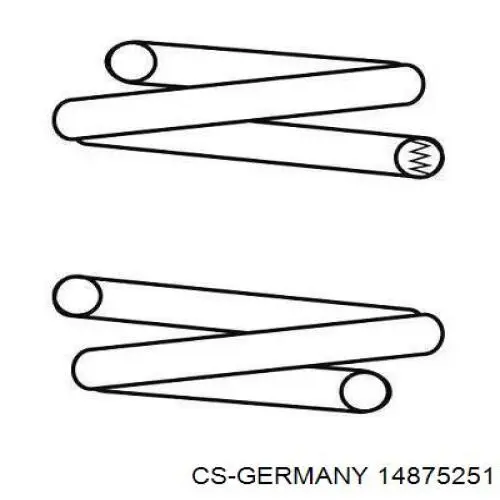 Задняя пружина 14875251 CS Germany