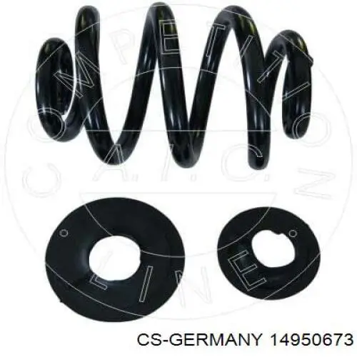 Пружина задняя CS Germany 14950673