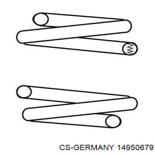 Задняя пружина 14950679 CS Germany