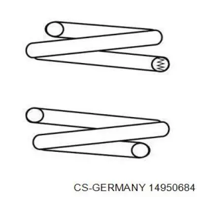 Передняя пружина 14950684 CS Germany