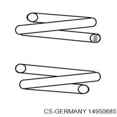 Передняя пружина 14950685 CS Germany