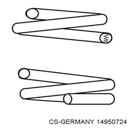 Передняя пружина 14950724 CS Germany