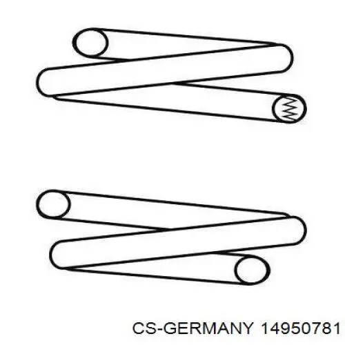 Передняя пружина 14950781 CS Germany