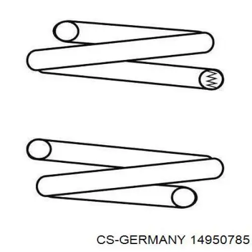 Передняя пружина 14950785 CS Germany