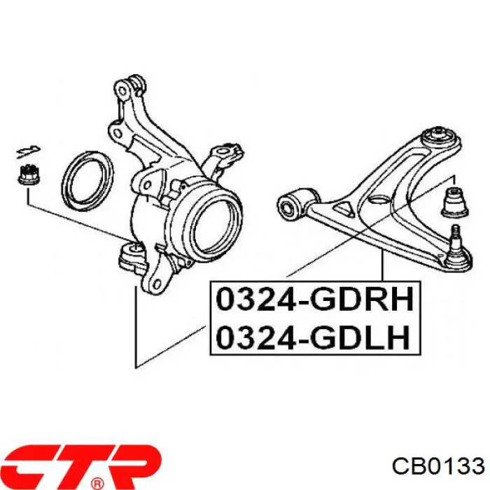 Шаровая опора, нижняя CTR CB0133 цена, от 10.55 USD