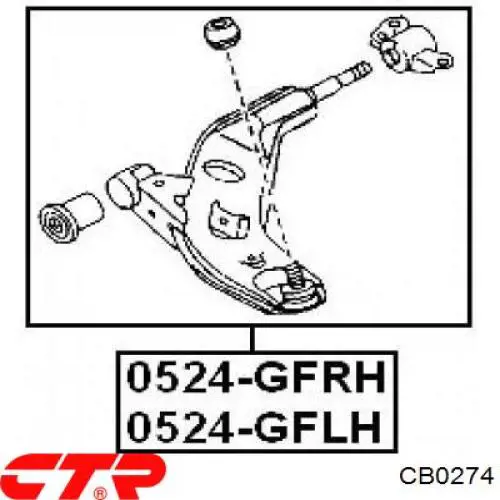 Купить CB0274 CTR Нижняя шаровая опора