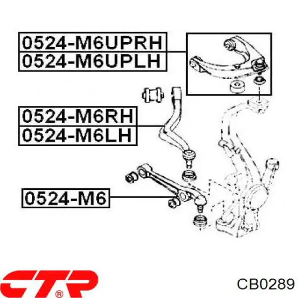 Верхняя шаровая опора CB0289 CTR