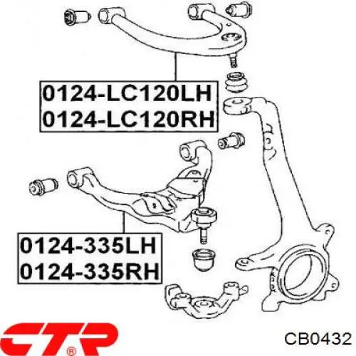 Нижняя шаровая опора CB0432 CTR