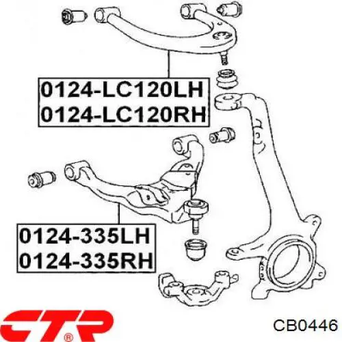 Верхние шаровые CTR CB0446
