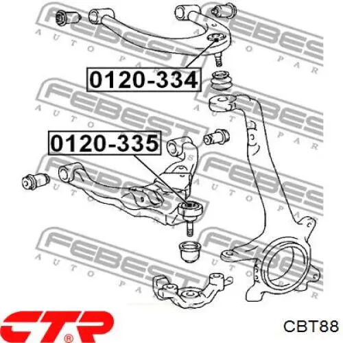 Купить CBT88 CTR Нижняя шаровая опора