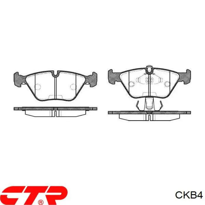 Передние тормозные колодки CKB4 CTR