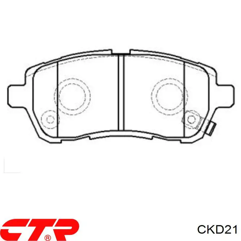 CKD21 CTR Колодки передние