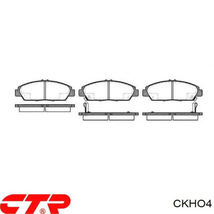 CKHO-4 CTR передние тормозные колодки
