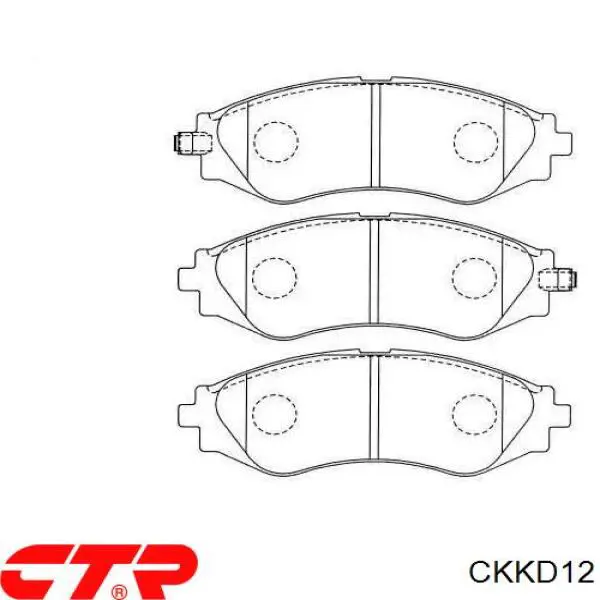 CKKD12 CTR колодки тормозные передние дисковые