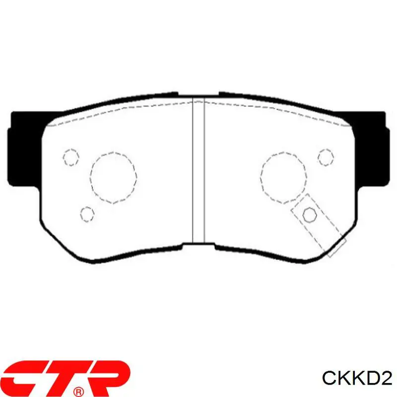 Передние тормозные колодки CKKD2 CTR