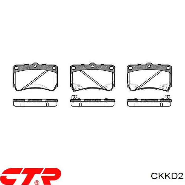 CKKD2 CTR Колодки передние