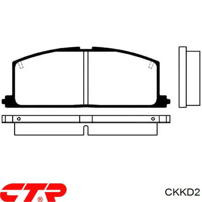 Купить CKKD2 CTR Колодки тормозные