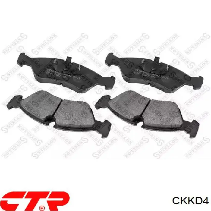 CKKD4 CTR Колодки передние