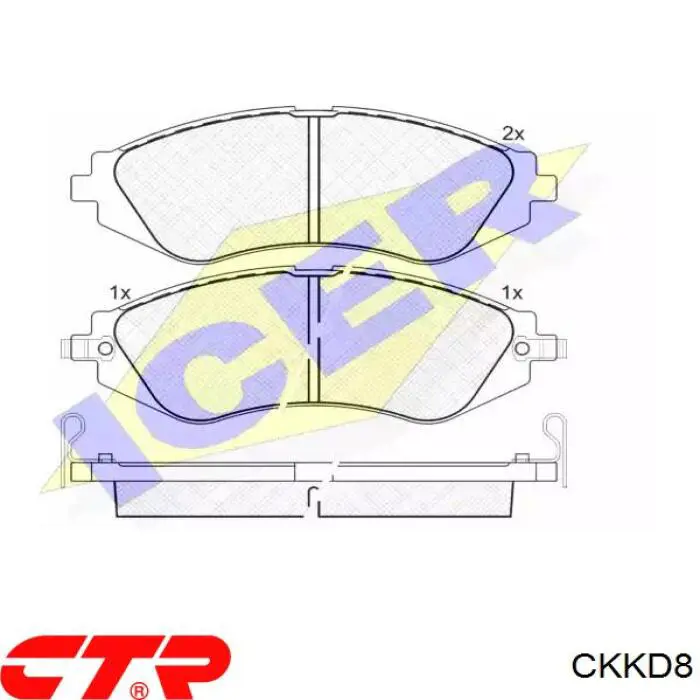 Колодки CTR CKKD8 цена, от 16.21 USD
